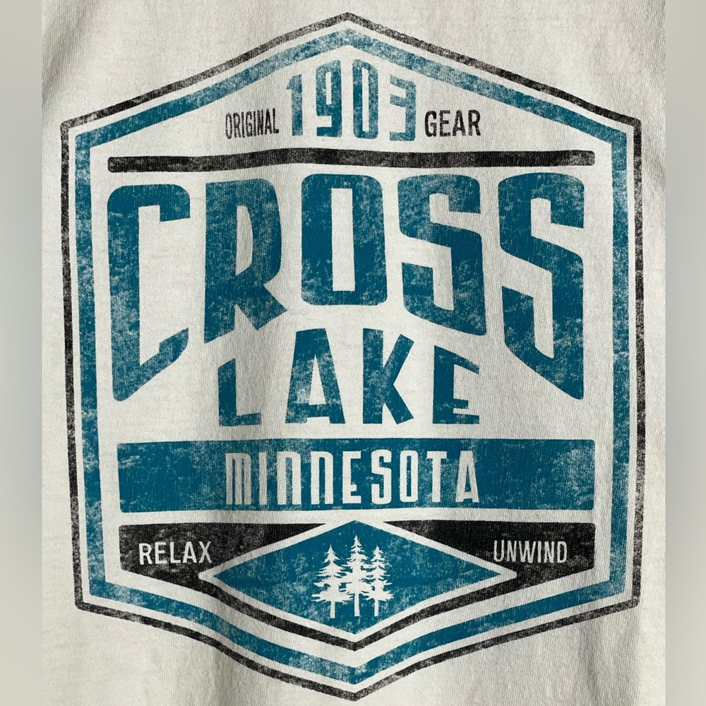 Long Sleeve Graphic Tee - Cross Lake MN